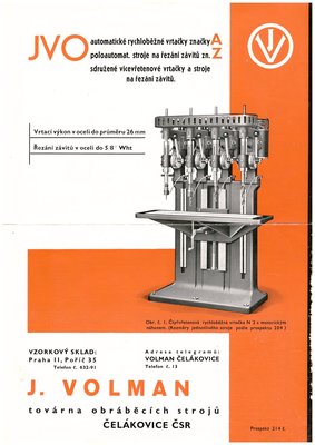 Volman JVO vrtačka A0, A1, A2, řezání závitů Z0, Z1, Z2 prospekt 01.jpg