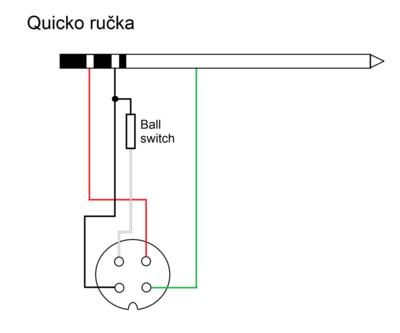 Schema zapojení ručky