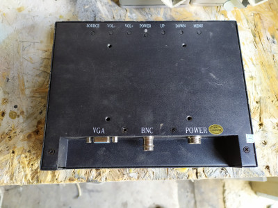7&quot; monitor v plechovém boxu, vstup BNC, VGA