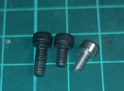 Withworth 1/8&quot; v délce 1/4 a 3/8&quot;  - pro srovnání M3