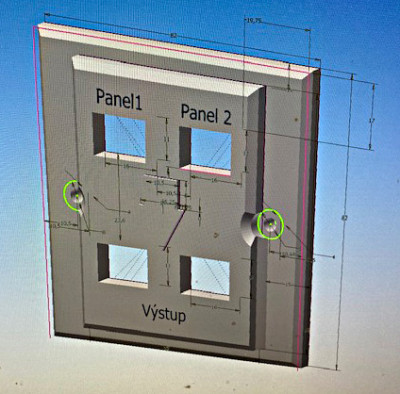 přední panel