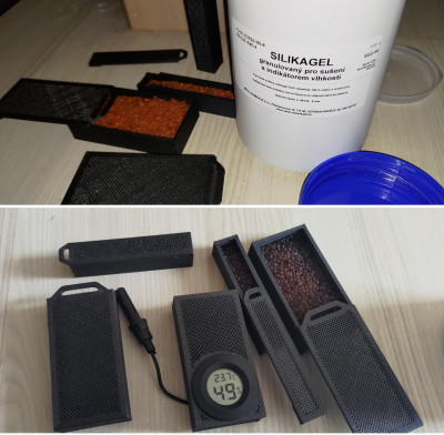 Bambulab AMS silicagel  s indikatorem vlhkosti barva zasobniky suseni vlhkomer teplomer 3D tisk (10).jpg